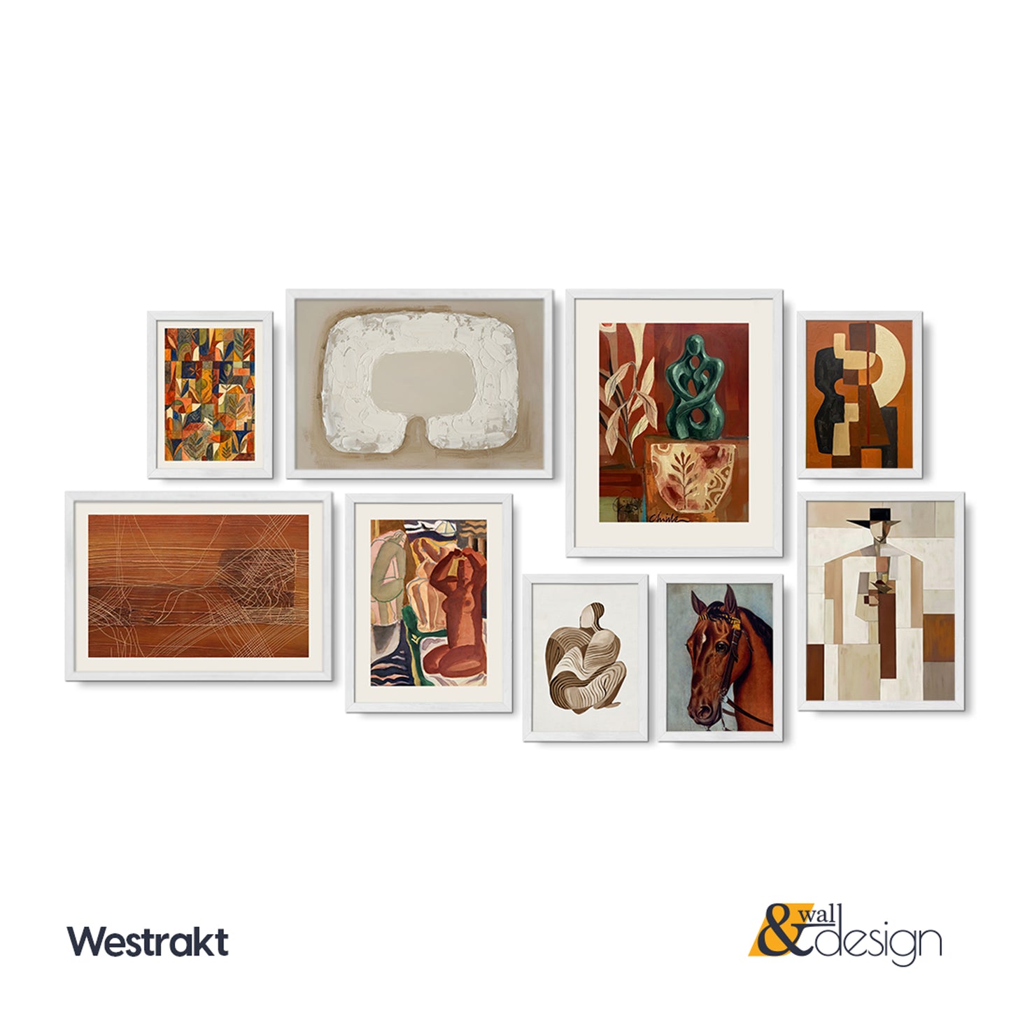 Westrakt - Curated Framed Wall Art Gallery Set