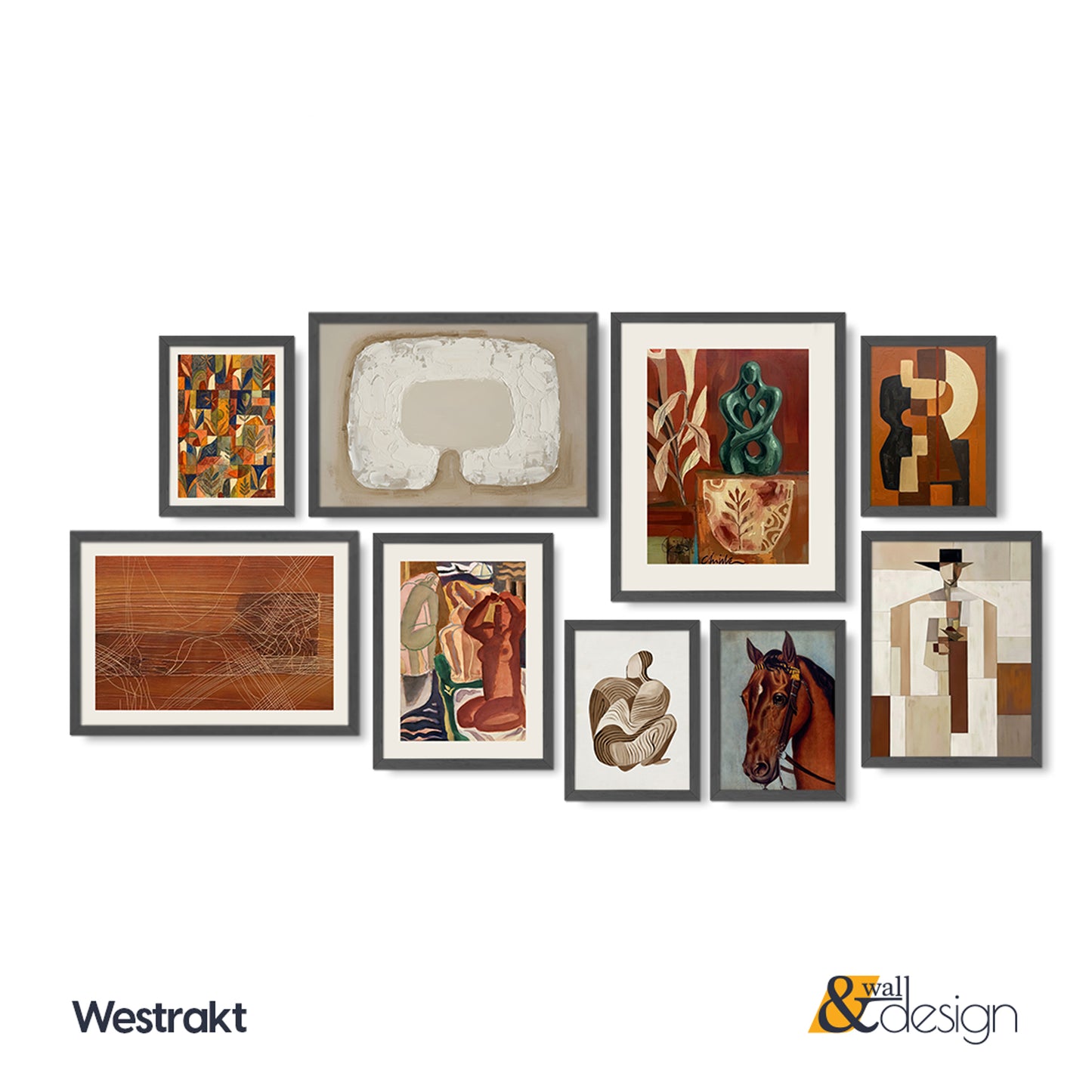 Westrakt - Curated Framed Wall Art Gallery Set