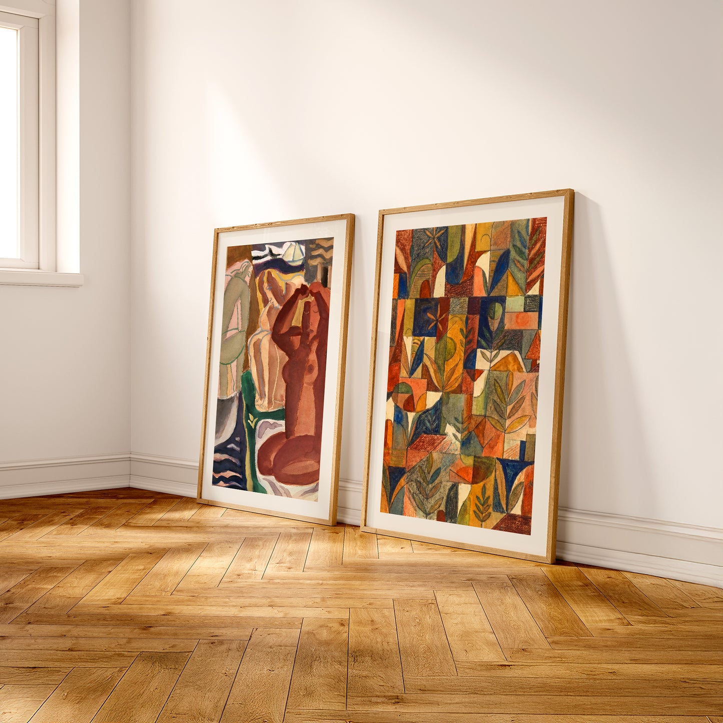 Westrakt Curated Framed Wall Art Gallery Set - 9 Mid-Century & Abstract Prints