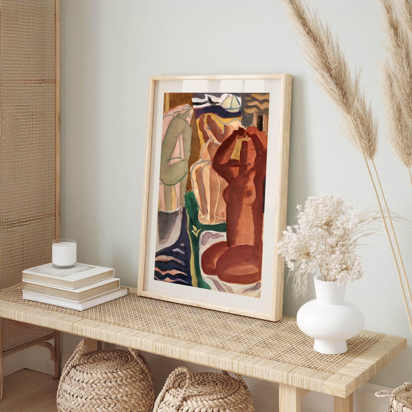 Westrakt Curated Framed Wall Art Gallery Set - 9 Mid-Century & Abstract Prints