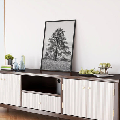 Black White - 4 Pieces Wooden Framed Landscape Wall Gallery Set