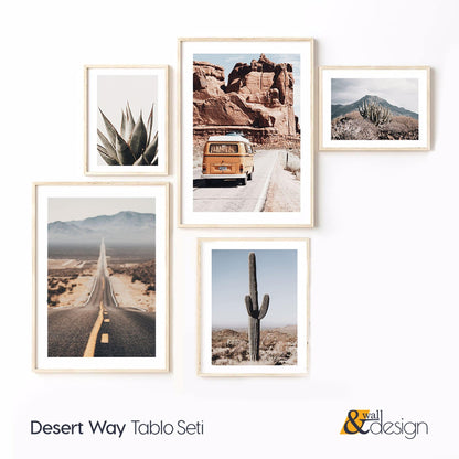 Desert Way - FRAMED Gallery Wall Art Set of 5 Arizona Desert Prints