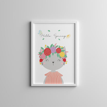Felis - Sweet Cats Framed Nursery Wall Art Set of 3 Pieces