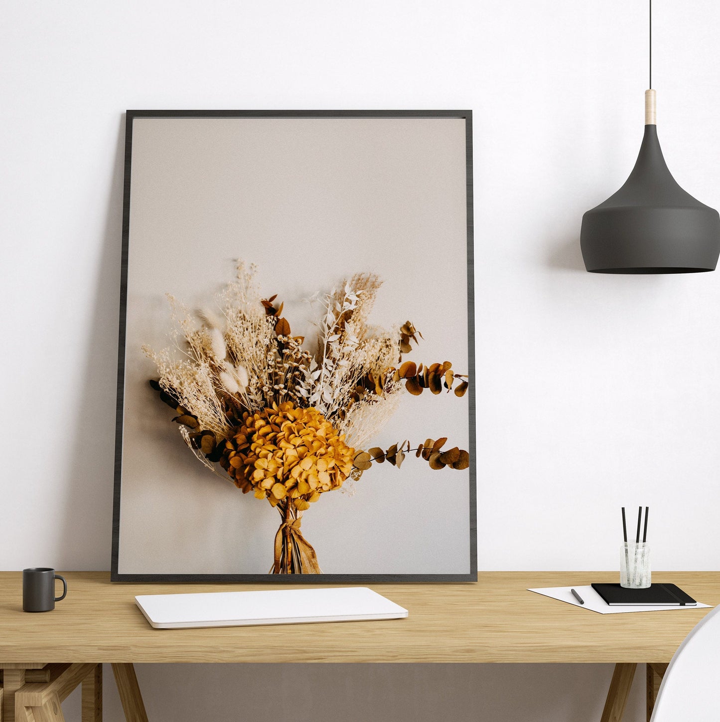 Sun Flowers - Boho Gallery Wall Set of 7 FRAMED Floral Poster