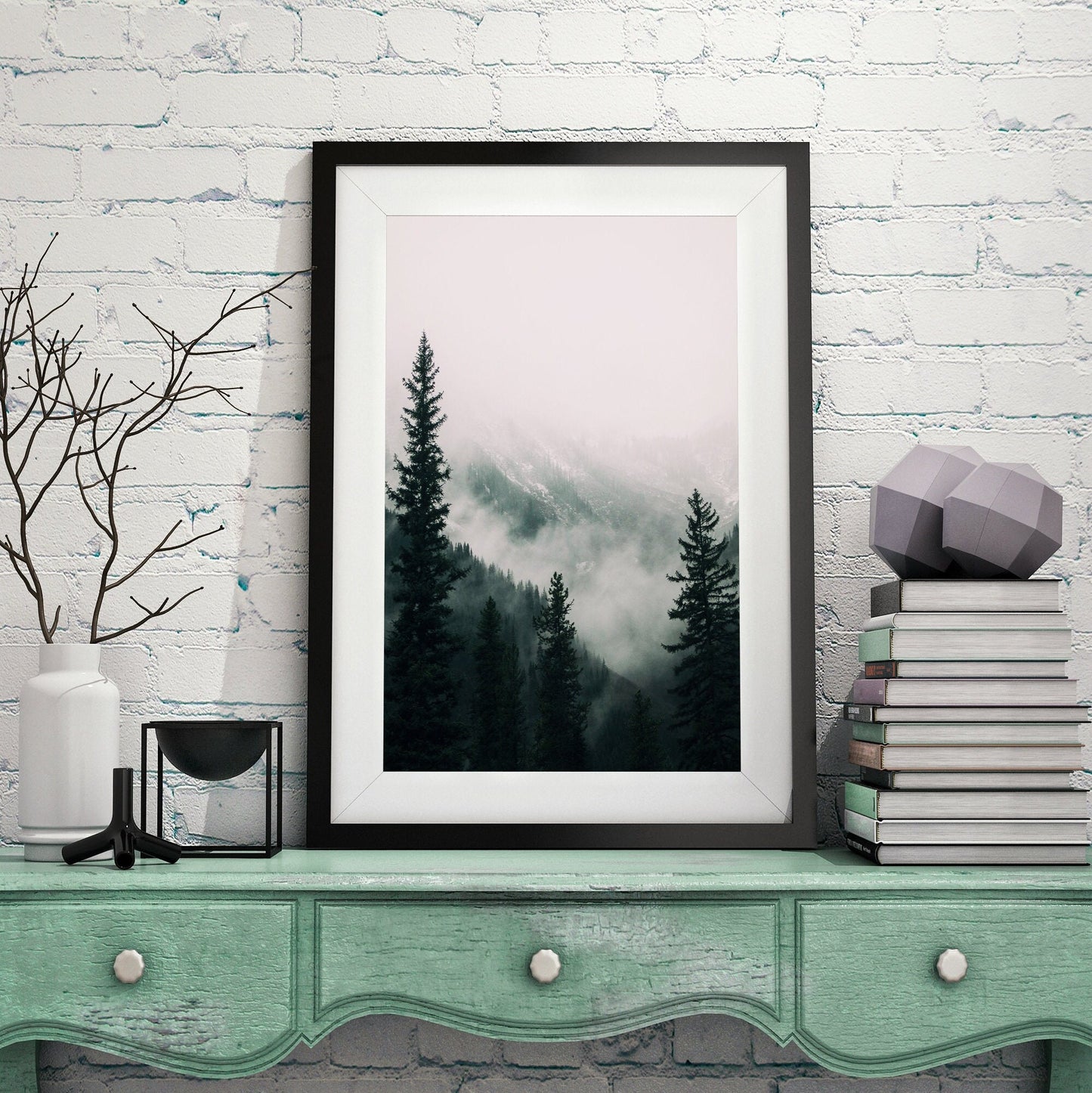 Landscape FRAMED Wall Art 5 Piece Gallery Art Prints Framed  Lake Wall Art Prints  Landscape Wall Art Large  Mountain Print Art Set