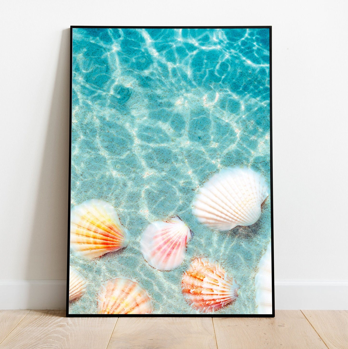 FRAMED Ocean Poster Set of 3 Summer Wall Art Set Framed Framed Holiday Print Set Framed Large Wall Art Caravan Poster Framed