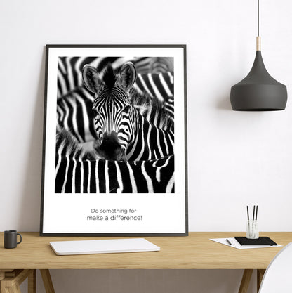 Zebras 3 Pieces FRAMED Prints Wall Art Poster Set