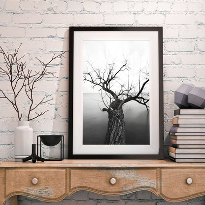 Black White - 4 Pieces Wooden Framed Landscape Wall Gallery Set