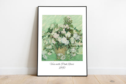 Van GOGH 2 - Van Gogh Flowers Wooden Framed Gallery Wall Set of 3 Pieces
