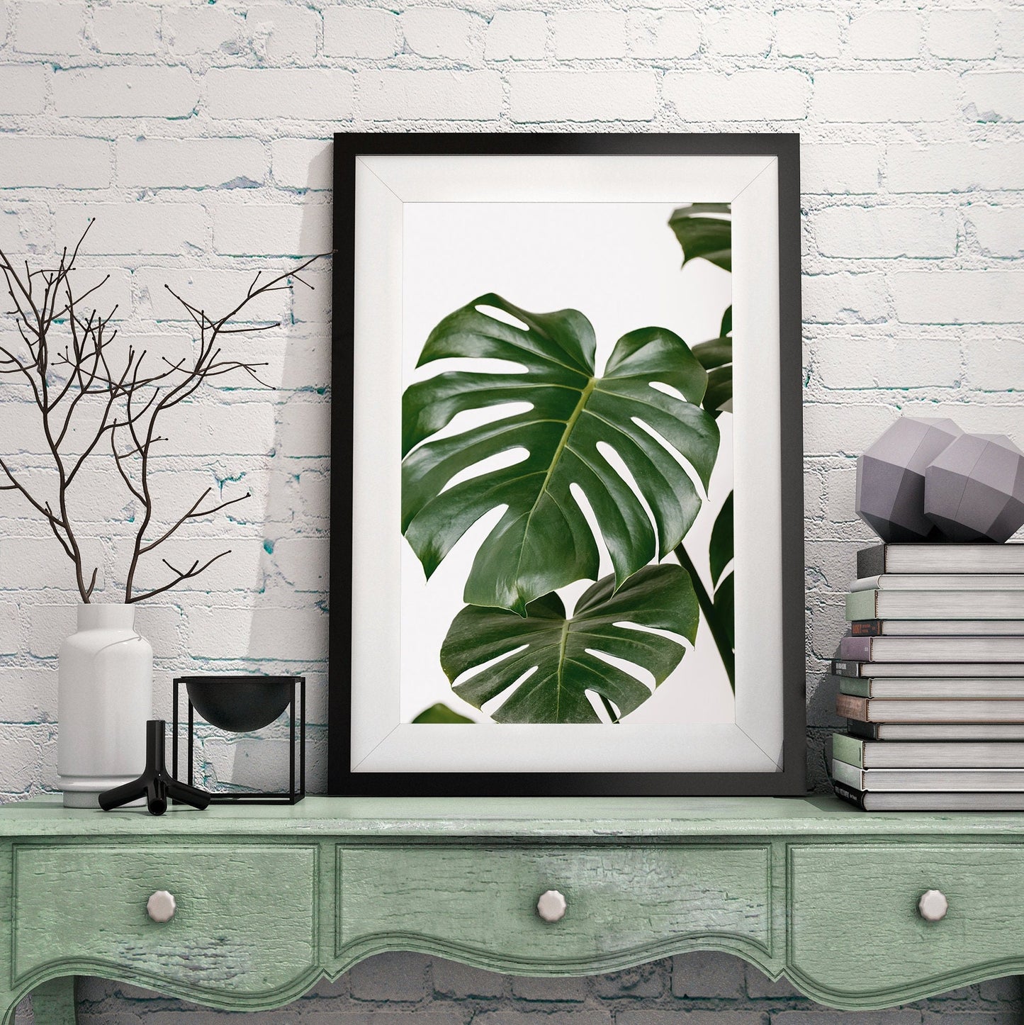 Monstera 4 Pieces FRAMED Wall Art Posters