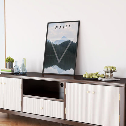 Four Elements - Wall Art FRAMED Nature Art Set of 4 Pieces
