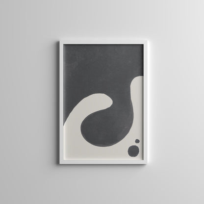Seeroglyph - 6 Pieces Mid-Century Wall Art Set Wooden FRAMED