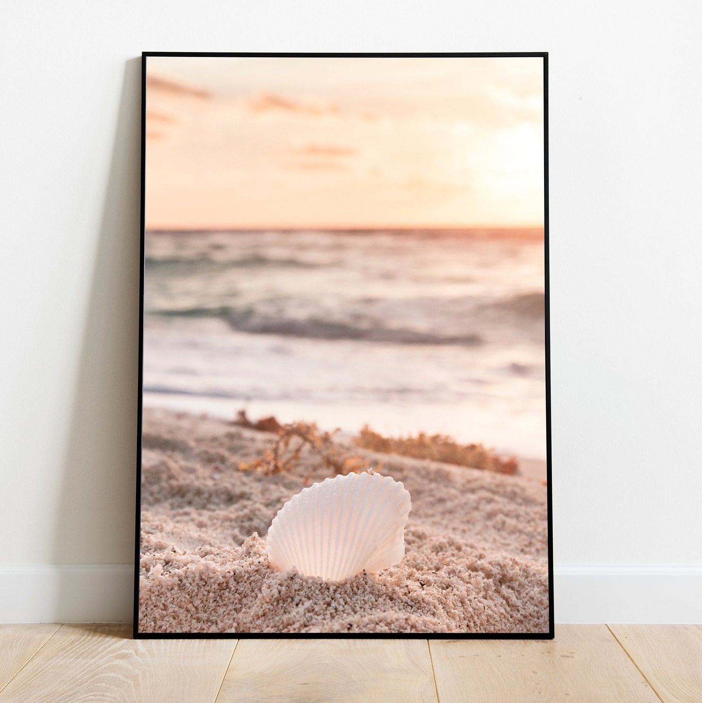 FRAMED Art Set of 3 Ocean Print Large Beach Wall Gallery Art Print Set Summerhouse Wall Art Coastal Framed Art Print  Housewarming Gift