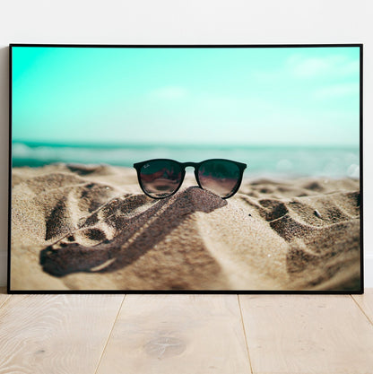 Vacation - Neutral Coastal Gallery Wall Set of 7 Pieces FRAMED