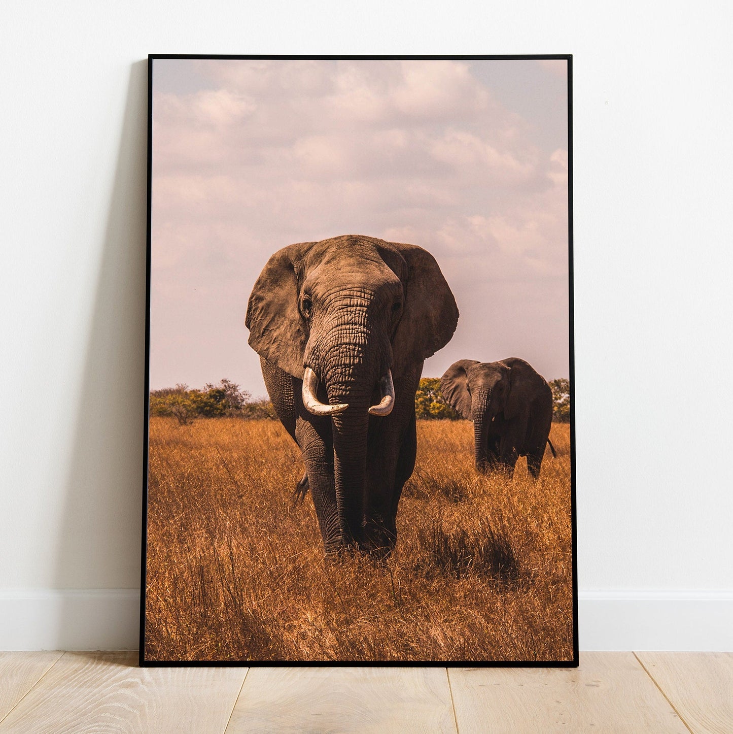 Safari 3 Pieces FRAMED Safari Animals Wall Art Set