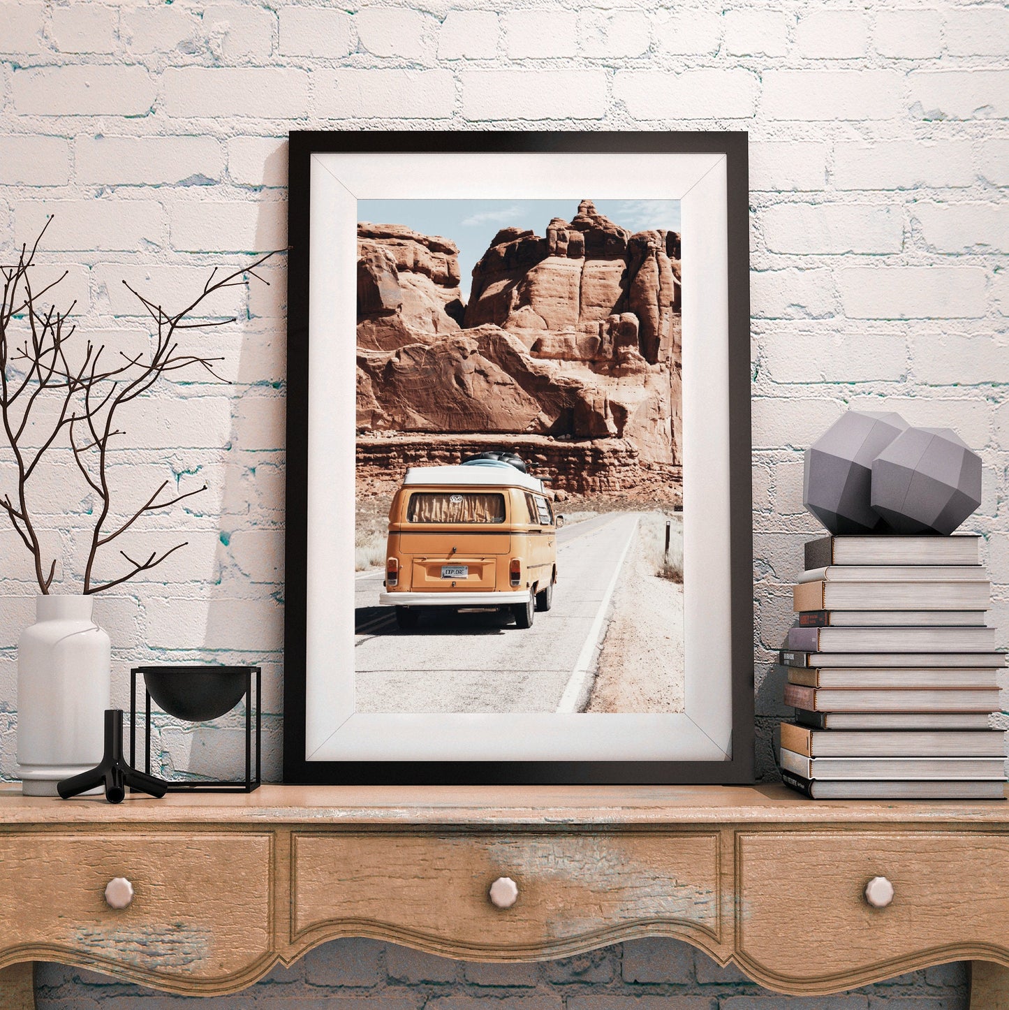 FRAMED Gallery Wall Art Set of 5 Arizona Desert Prints Grand Canyon Wall Art Arizona Framed Digital Prints Bohemian Travel Wall Art