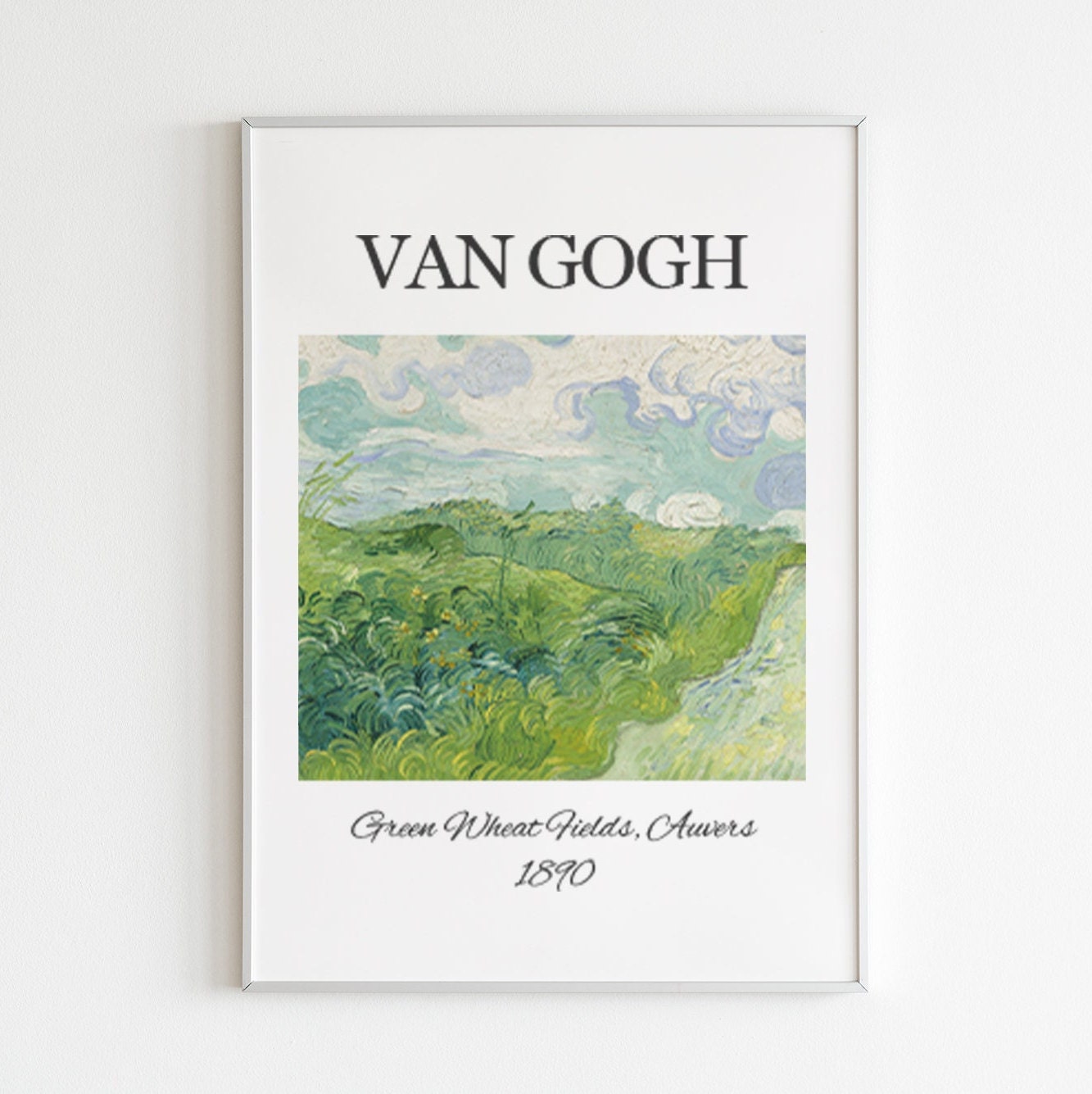 FRAMED Van GOGH Wall Art Print Set of 3 Van GOGH Exhibition Posters Framed Museum Gallery Wall Print Set Framed Gallery Wall Art Frame