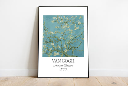 Van GOGH 2 - Van Gogh Flowers Wooden Framed Gallery Wall Set of 3 Pieces