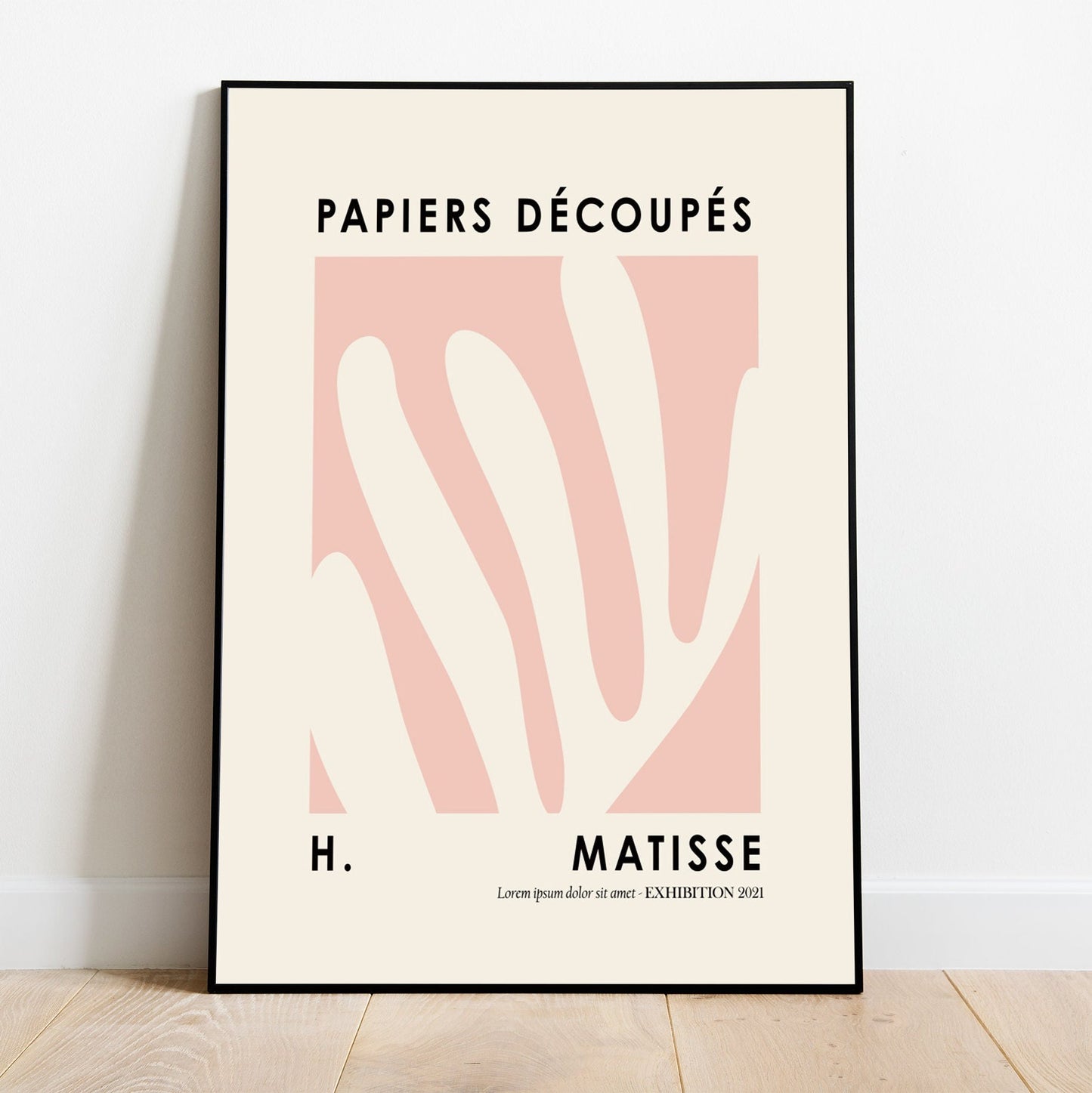 FRAMED Matisse Poster Set 6 piece Modern Gallery Wall Set Framed Henri Matisse Exhibition Wall Art Home Artwork Decoration for Living Room