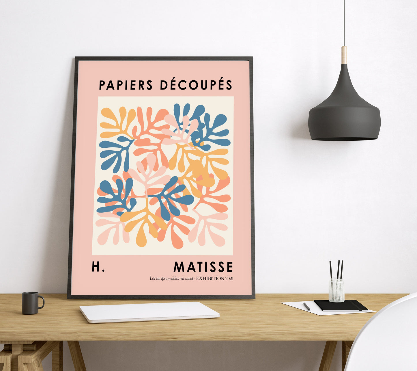 Matisse Wall Art Gallery Set FRAMED Floral Wall Art Prints Set of 9 Abstract Wall Art Gallery Exhibition Wall Art Line Art Wall Gallery