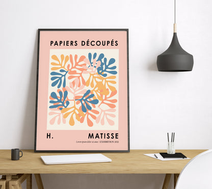 Mepali Leafs -Matisse Wall Art Gallery Set FRAMED Set of 9 Pieces