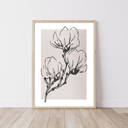 Two Side Story - Modern Line Art Wall Set FRAMED