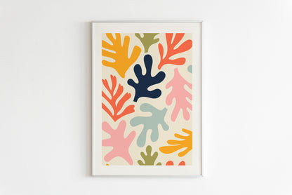 Mepali Leafs -Matisse Wall Art Gallery Set FRAMED Set of 9 Pieces
