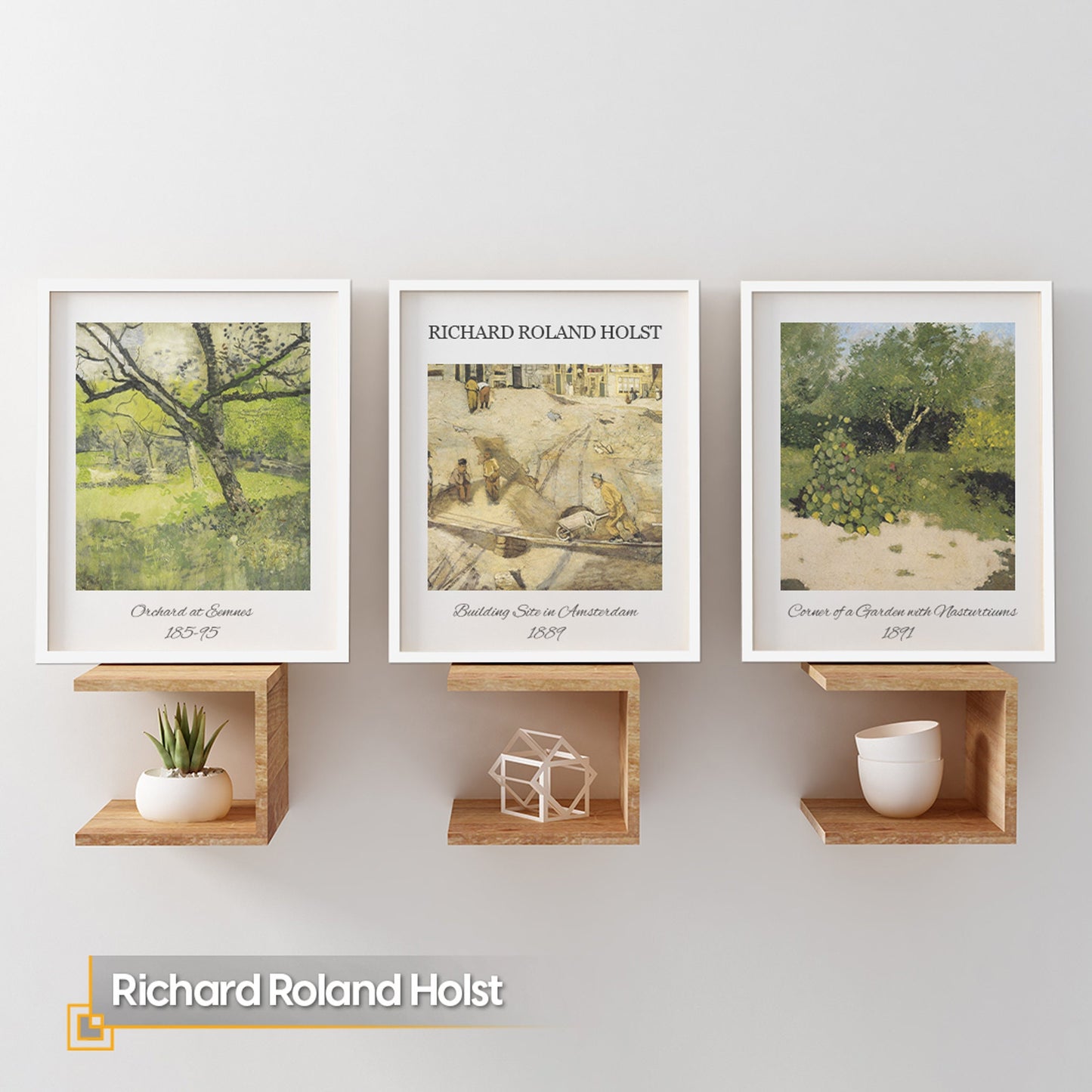Richard Roland Host - FRAMED Exhibition Wall Art  Wall Print Set of 3 Pieces