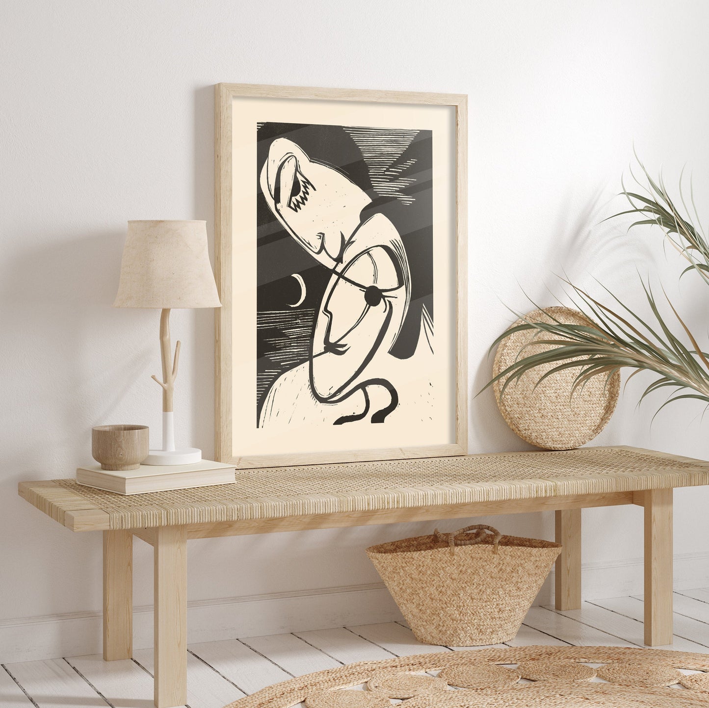 Modern Gallery Wall Art Set FRAMED 6 Piece Framed Prints Ready Made Gallery Wall Art Abstract Prints Wall Paul Klee Edvard Munch