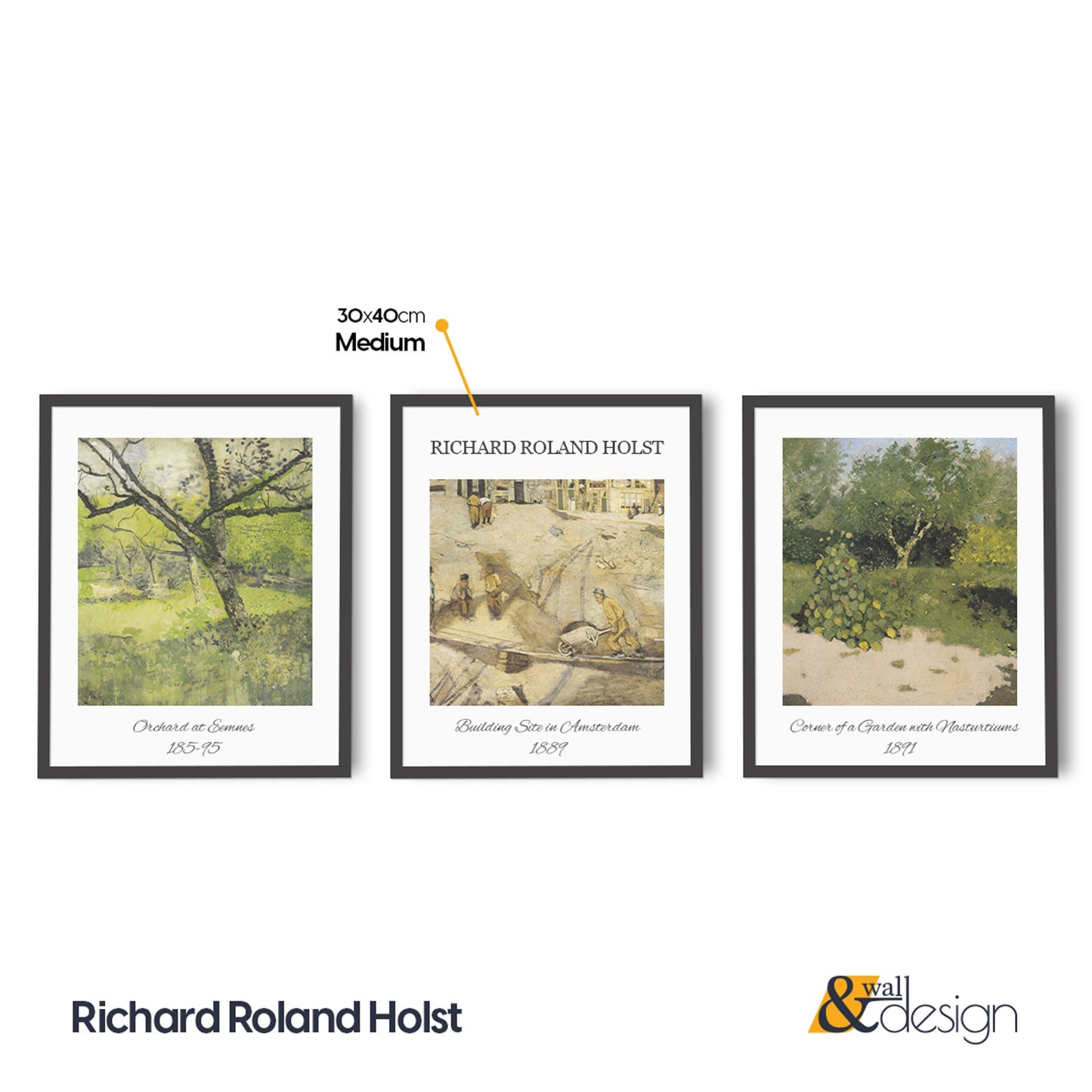 Richard Roland Host - FRAMED Exhibition Wall Art  Wall Print Set of 3 Pieces