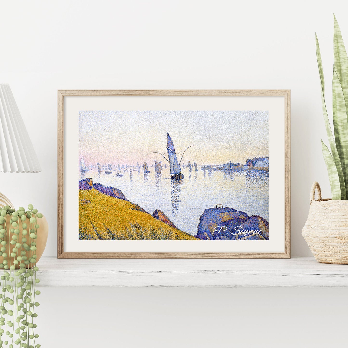 Neo Impressionist Gallery Wall Set FRAMED Exhibition Wall Art Framed Museum Gallery Set Henri Matisse Painting Paul Signac Henri Edmond