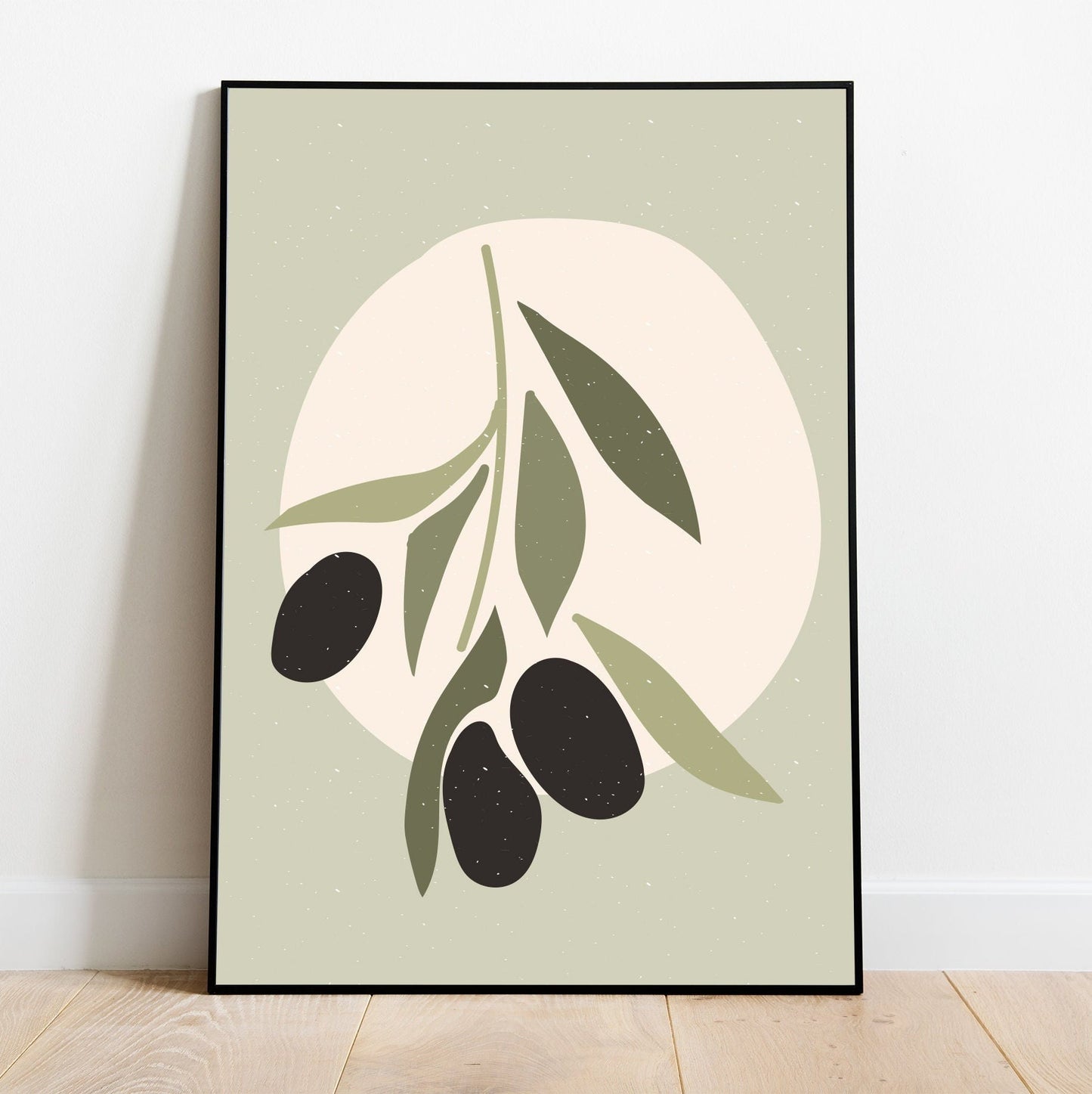Olive Girl - Boho FRAMED Wall Art Set Framed Ready to Hang Print Set of 6 Pieces
