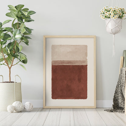 Galerie D'art - Abstract Line Art Gallery Wall Set Wooden FRAMED