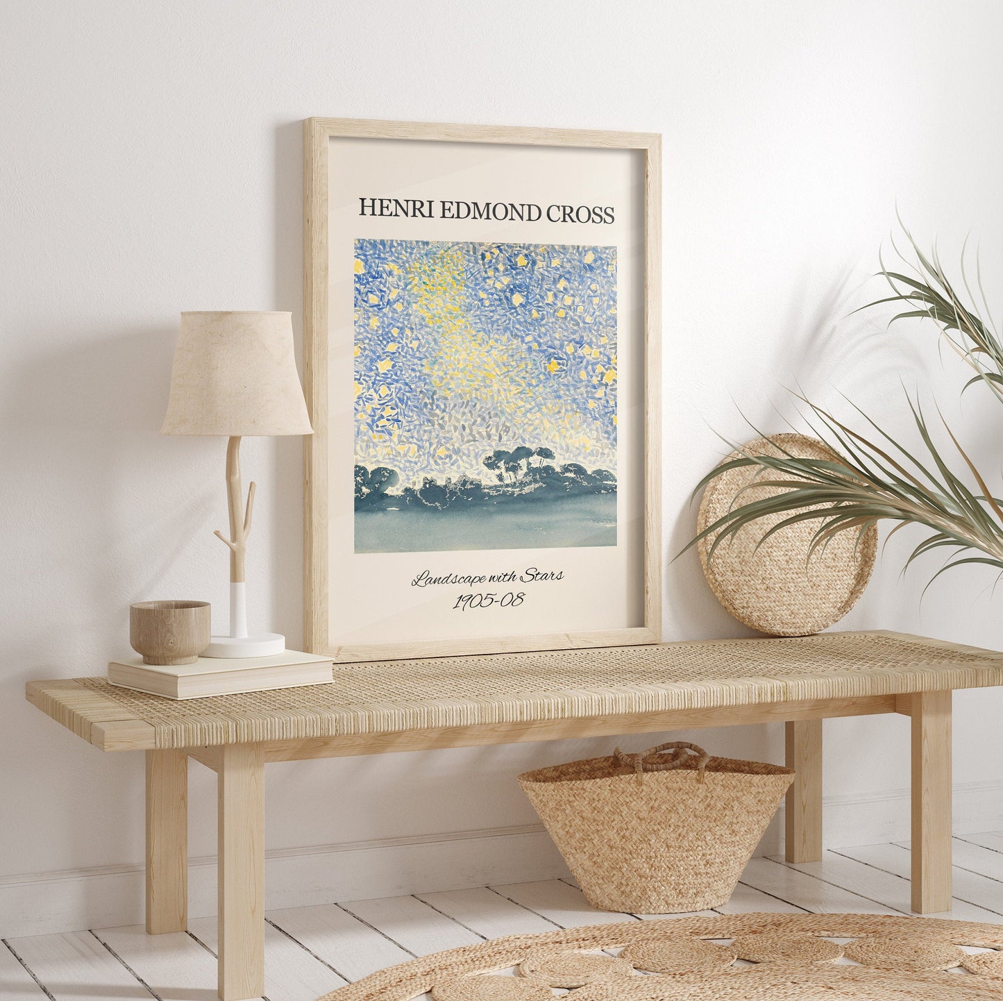 FRAMED Henri Edmond Cross Wall Art Gallery Henri EDMOND Exhibition Posters Set of 3 Henri EDMOND Museum Gallery Wall Print Set Framed