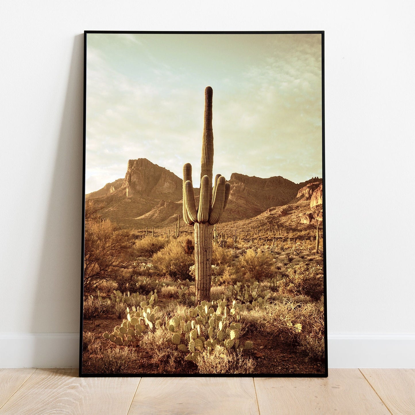 FRAMED Art Print Set of 6 Arizona Desert Gallery Wall Art Arizona Framed Poster Desert Framed Prints Boho - Southwestern Travel Wall Art