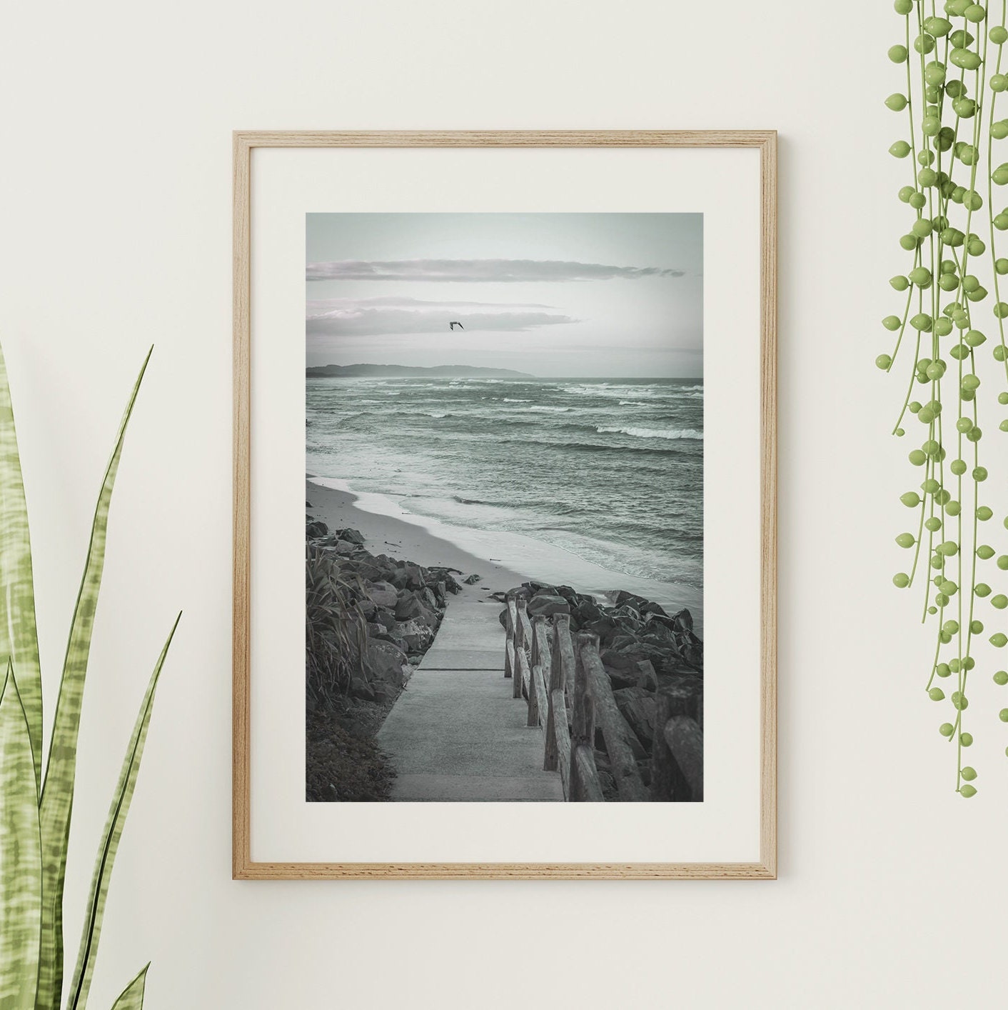 Ocean Landscape FRAMED Art Print Gallery Wall Art Set Lighthouse Poster Cliffs Prints Coastal Landscape Picture Ocean Wall Art Gallery