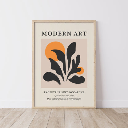 With Alone - 5 Pieces Wooden Framed Abstract Wall Art Set