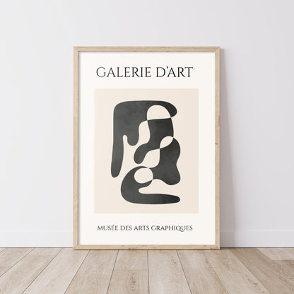 Galerie D'art 2 - Abstract Prints FRAMED Set of 3 Pieces