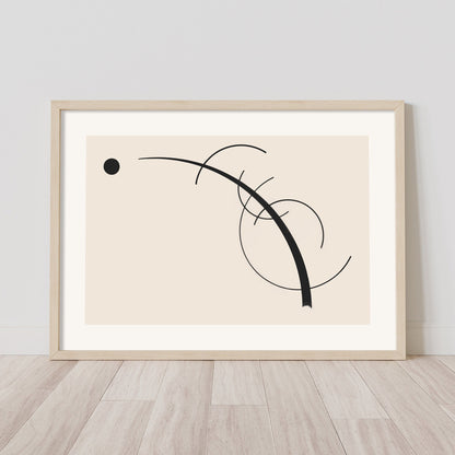 Galerie D'art 2 - Abstract Prints FRAMED Set of 3 Pieces