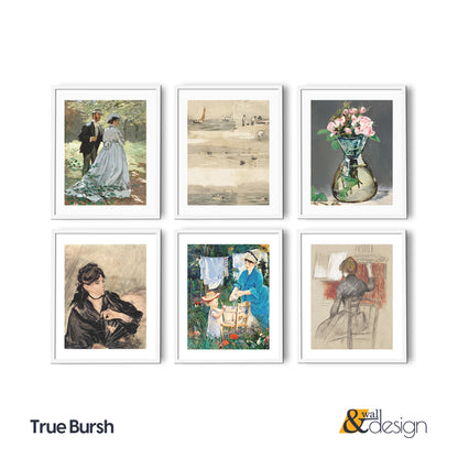True Brush - French Country FRAMED Gallery Wall Print Set