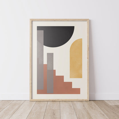 Feman Mine - Abstract FRAMED Wall Art Gallery Set of 6