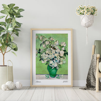 Van Gogh Flowers - Print Gallery Wall Set FRAMED Flowers Print Set