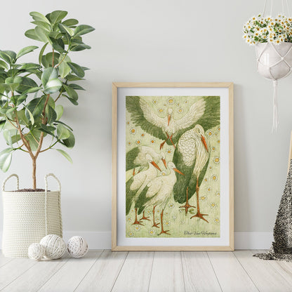 Pelican - FRAMED Gallery Wall Set Floral Print Set of 4 Flower Posters