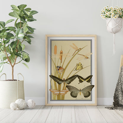 Jungle Love - Abstract 5 Pieces Wooden FRAMED Wall Gallery