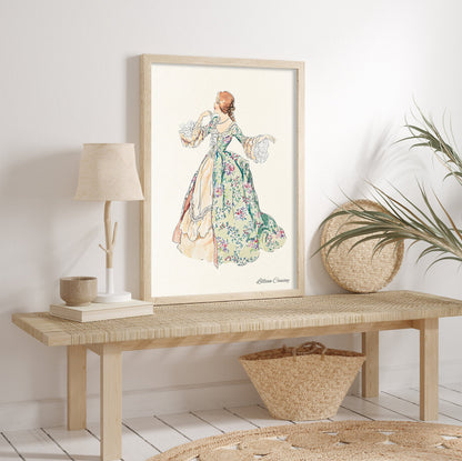 Dansel - 6 Pieces Floral FRAMED Wall Gallery Set Boho Wall Art Print