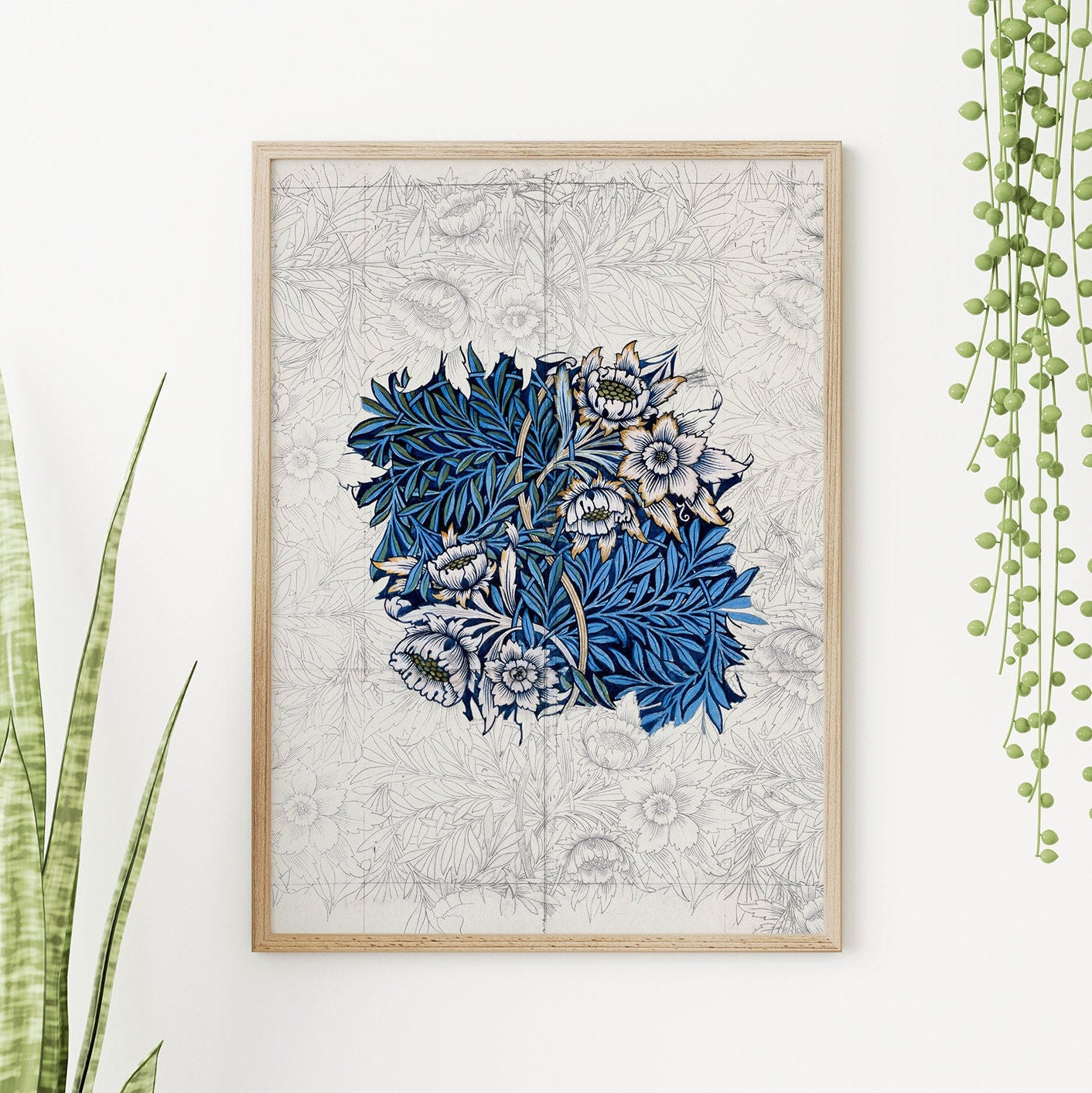 Fragmental - William Morris 5 Pieces FRAMED Wall Art Gallery