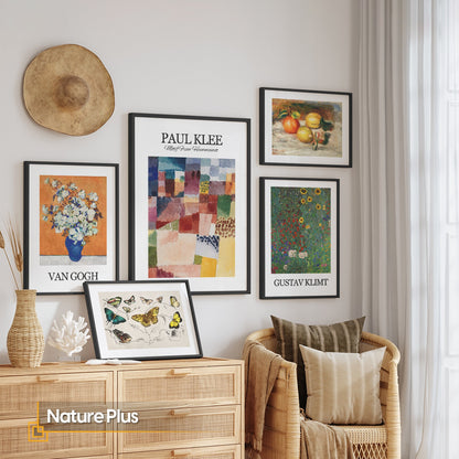 Nature Plus - FRAMED Gallery Wall  Art Set of 5 Exhibition Poster Set