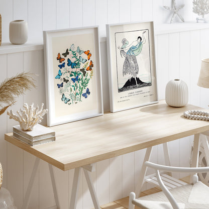 Serenity Ease - Eclectic Gallery Wall Set of 9 FRAMED