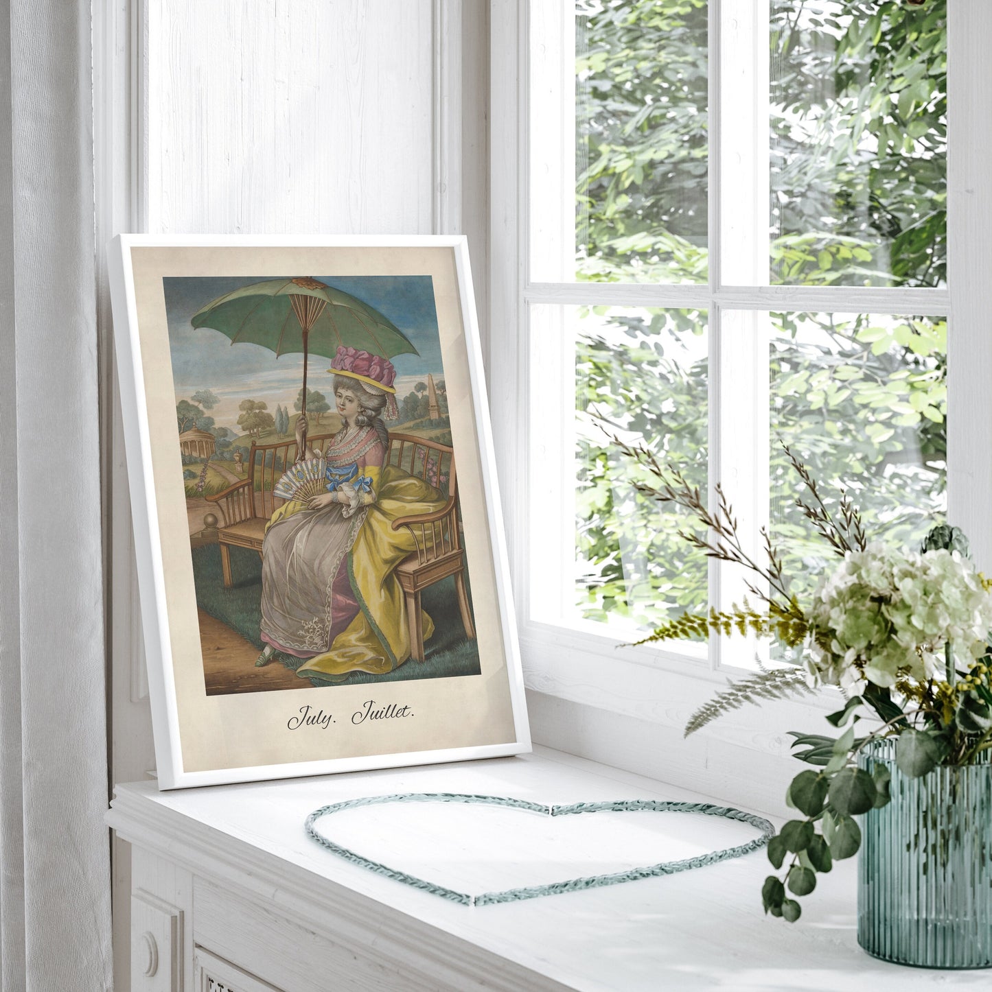 Worn Floral - Vintage Gallery Wall Art Set of 8 Eclectic FRAMED Wall Art Set