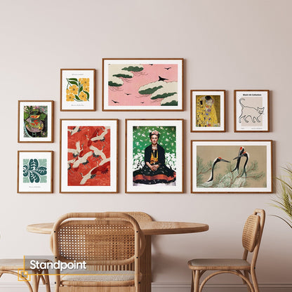 Standpoint - Eclectic Gallery Wall Set of 9 Framed